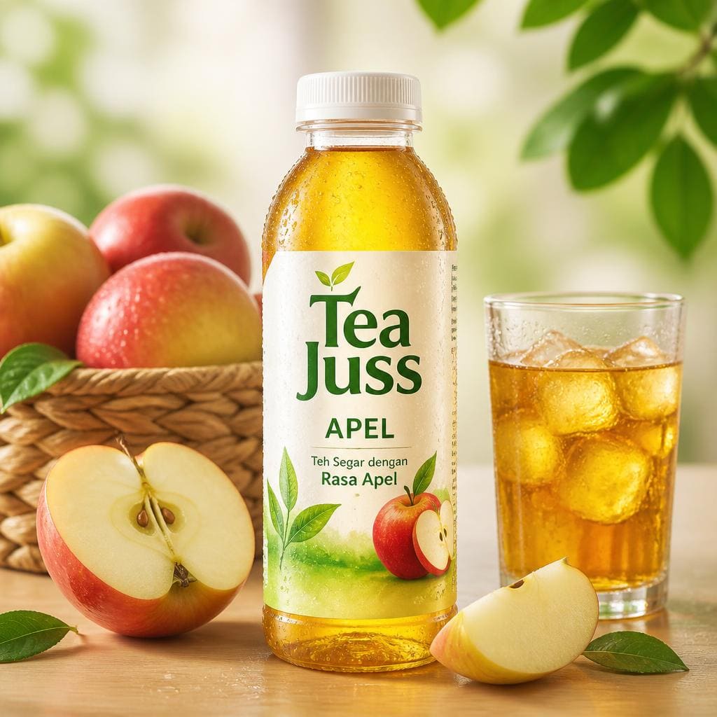Tea Juss Apel, Lemon, Gula batu, Melati Warkop 3D
